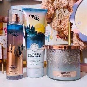 Bath and Body Works Open Sky Fragrance Set